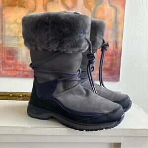 UGG Orellen Waterproof Women's Charcoal and Navy Winter Boots Size 7